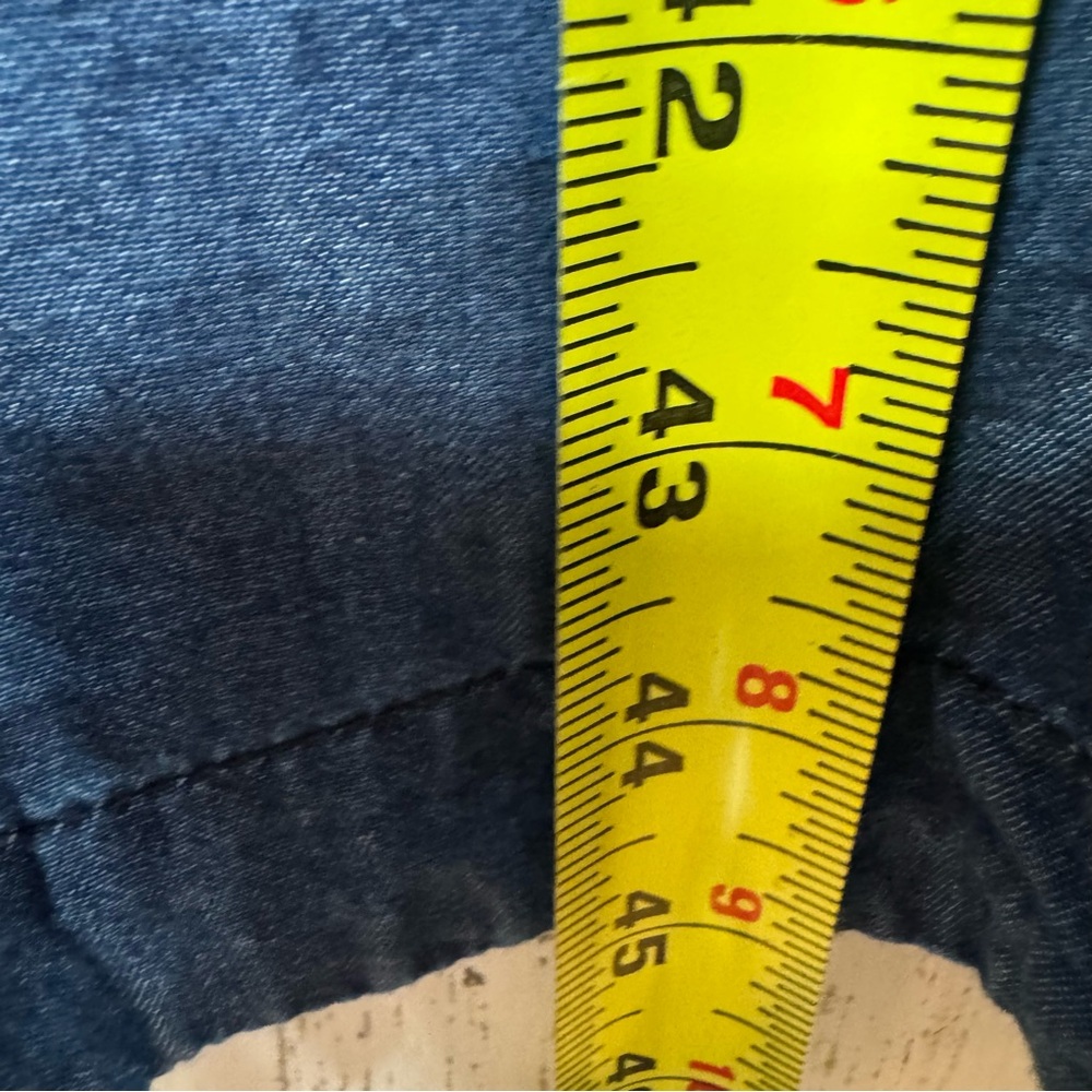 Lane Bryant Chambray Shirt Dress Size 18 Drawstring Waist Minimalist Preppy - Picture 14 of 14